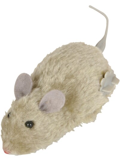 RI Novelty; Grey Windup Wind Up Prank Animal Lab Mouse Rat Toy Decoration; Category:Halloween Decorations; Image:1